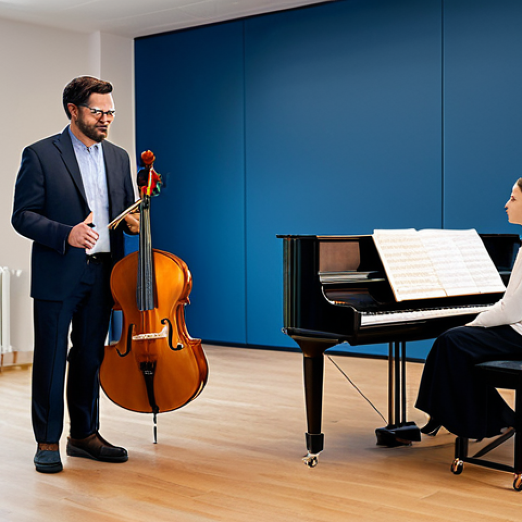 연주가가 자격증을 활용하는 다양한 방법 - Music Teacher**

"A professional music teacher, fully clothed in modest attire, instructing a studen...