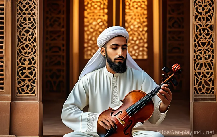 연주가 이론 학습 노하우 - "An energetic composer, male or female, stands triumphantly in a brightly lit, modern music producti...